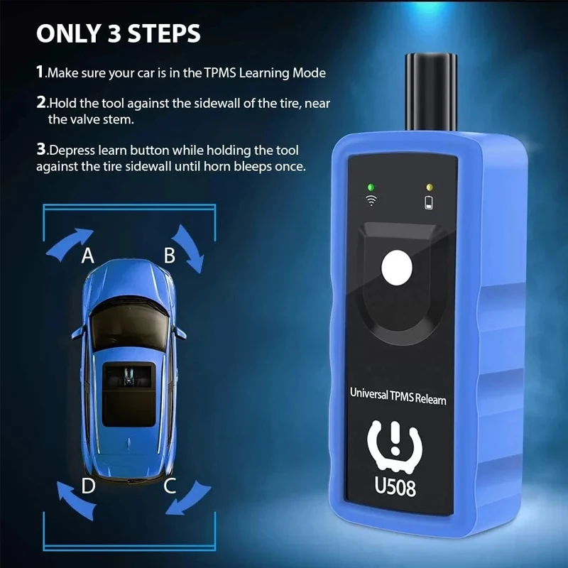 OBDResource Car TPMS Reset Tool U508 Car Tire Pressure Monitoring Sensor For Ford Opel BMW Jeep GMC Chevrolet etc Car