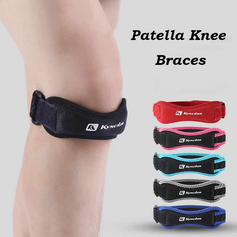 1 PC Knee Patellar Tendon Knee Support Strape Brace Adjustable Shock Absorption Compression Pad Sleeve Basketball knee pad,knee support,knee support sleeve