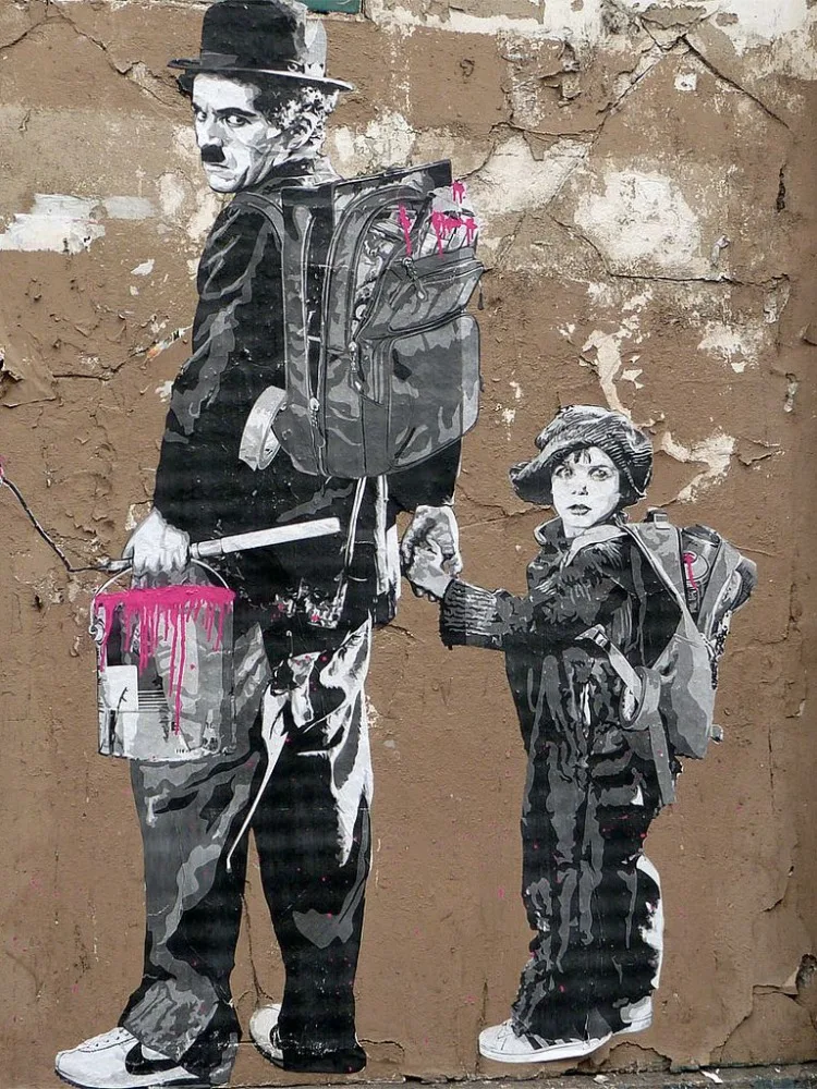 バンクシー-グラフィティストリートダイヤモンド絵画,モザイククロス