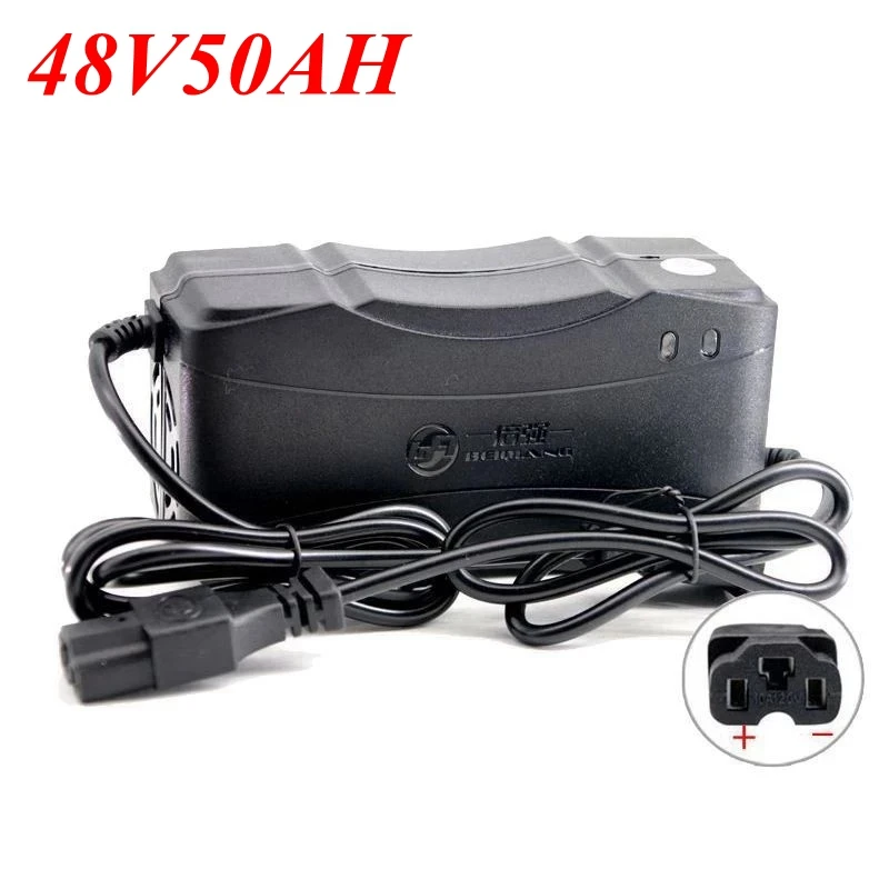 48V 50Ah Smart Charger Storage Batteria Al Piombo Per Bici Elettrica Car Scooter Battery Pack 60Ah 40Ah 30Ah 48V Con Connettore A T