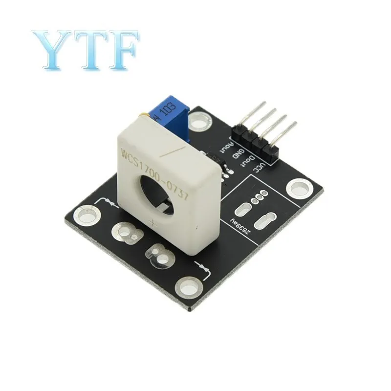 Hall Atual Sensor Ajustável dc 100a 70a 35a Curto Módulo de Proteção do Detector de Sobrecorrente Wcs1600 Wcs1700 Wcs1800 35v - Imagem 3