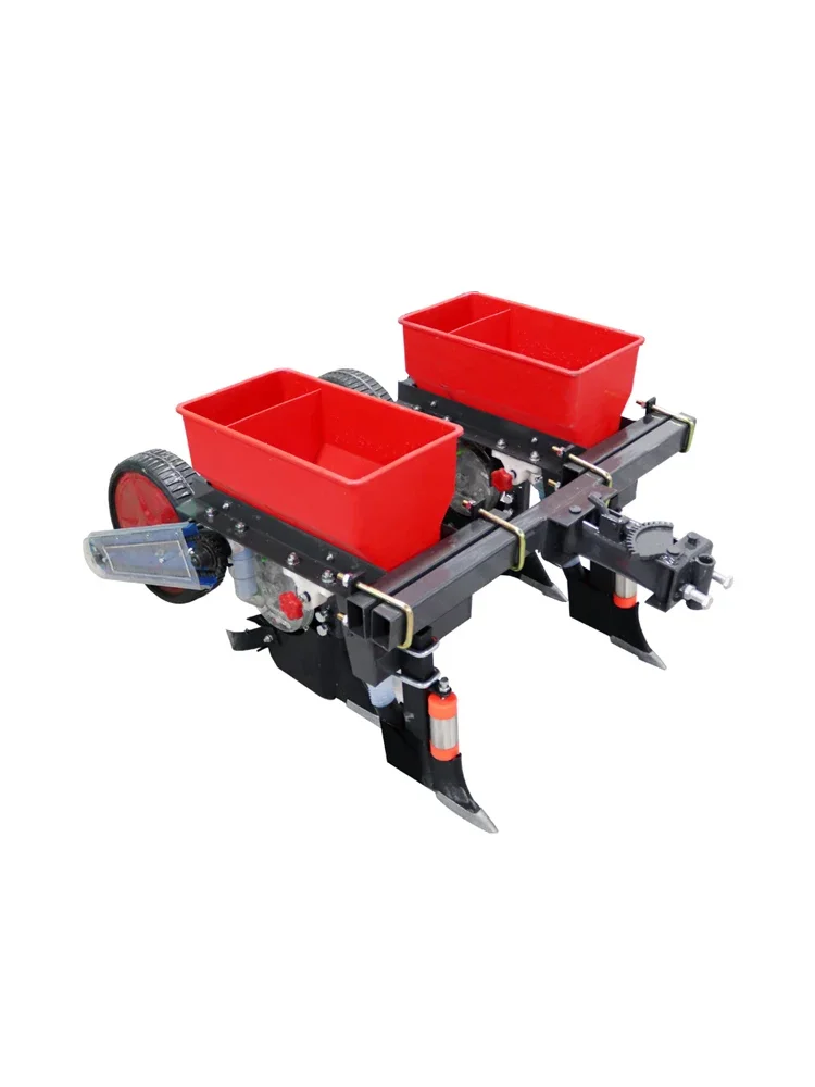 

Corn seeder, walking tractor, four wheel micro tiller, double row new soybean precision sowing and fertilization integrated