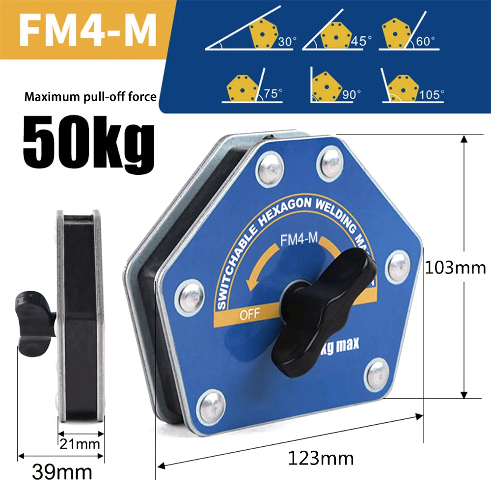 12.5-75KG Magnetic Welding Holders Fixer Multi-angle Solder Magnet Auxiliary Locator Weld Fixer Positioner Welding Soldering