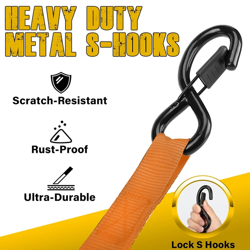 Moving straps cargo strap Auto Straps Retractable Belt Ratchet Tensioner Belt for Load Luggage Strap Motorcycles Ratchet Strap Car