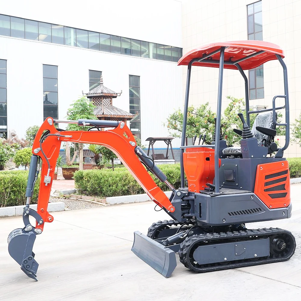 Mini Escavatore Cinese 1 Tonnellata In Vendita 1800Kg Pilota Idraulico 1.2 Ton 1000Kg Micro Escavatore Piccolo Bagger In Vendita