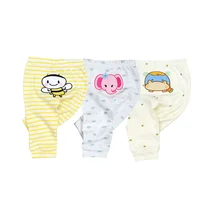 Kiddiezoom 3 Pcs/Lot  Fashion Cartoon 100%Cotton Baby Boy Girl Pants Soft Baby Trousers 3