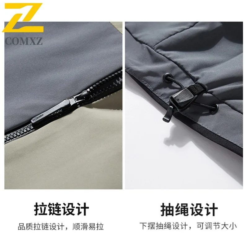 EiAO  Windbreaker Couple's Spring Autumn Windproof Waterproof Outdoor Coat for Hiking Camping Fishing Fashion Sportswear 2025