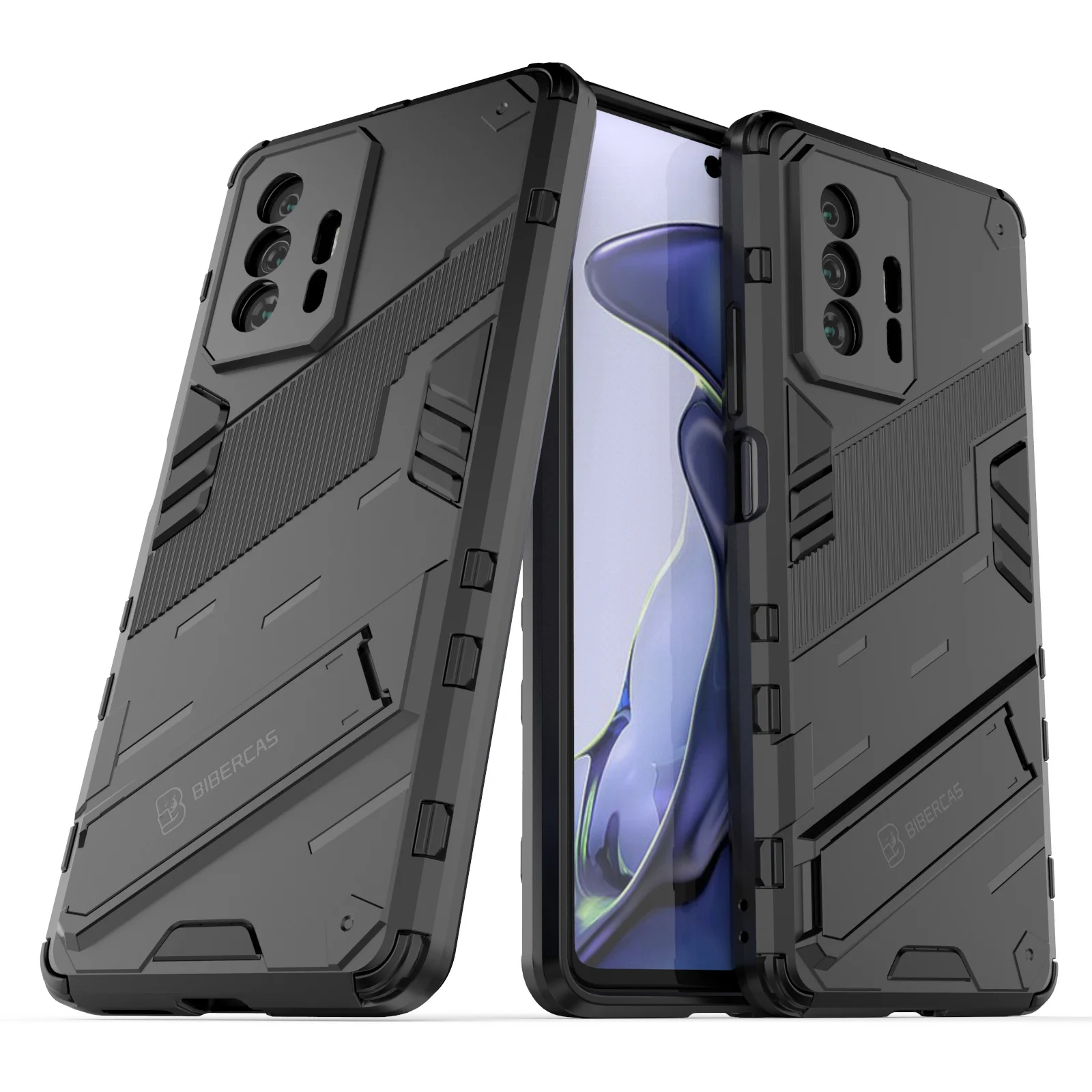 

Протектор для Xiaomi 11T Pro, чехол для Mi 11T с защитой от царапин в стиле панк, 2 в 1, Жесткий ПК-держатель, противоударный чехол