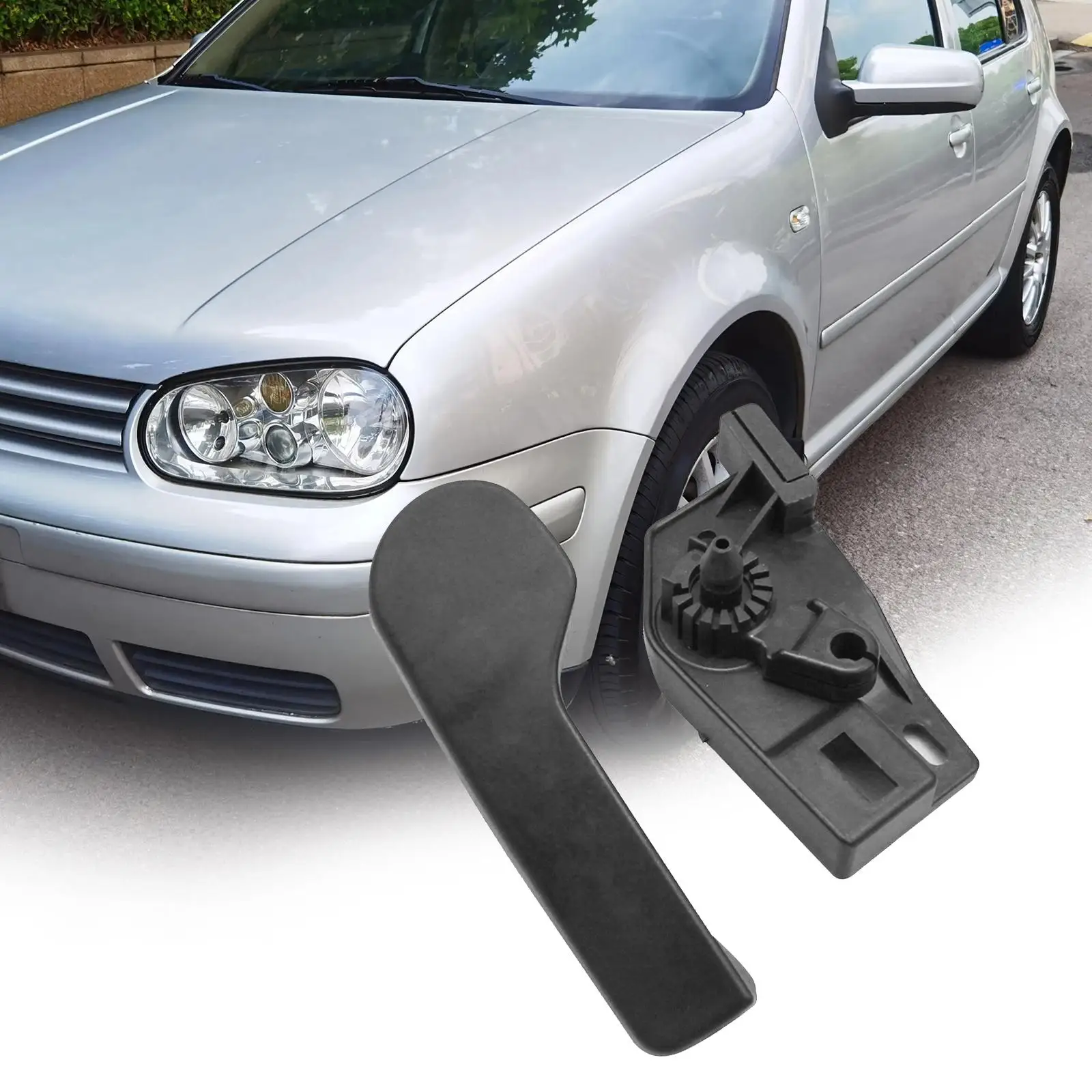 후드 래치 릴리스 핸들 플라스틱 브래킷 엔진 보닛 오프너 자동차 스타일링 교체 부품 VW 골프 제타 보라용