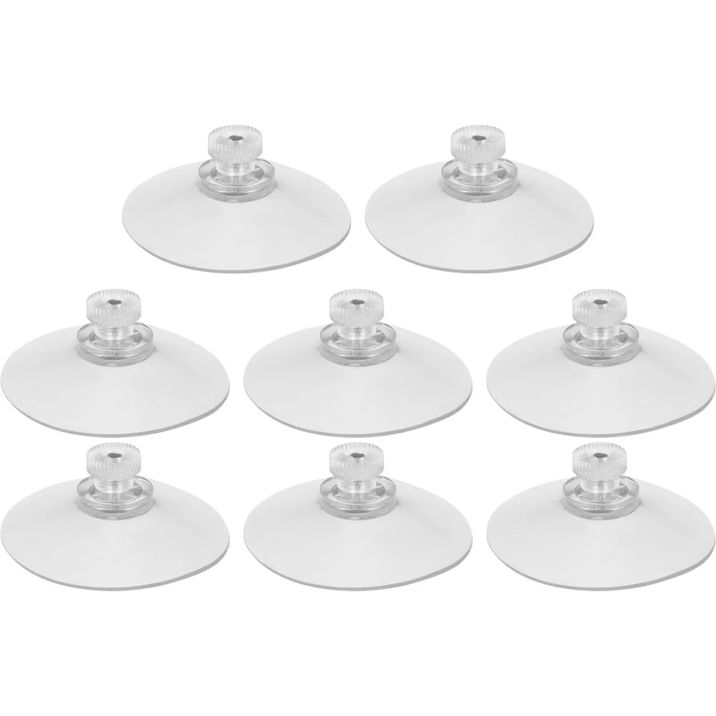 

Suction Cup Hook Plastic Sucker Pads Small Cups PVC Holder With Screw Threaded Hooks
