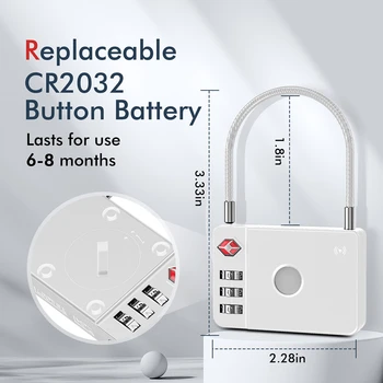 Bluetooth Smart GPS Tracker Portable Luggage Intelligent Lock Anti Loss Device Multiple Functions Smart Finder For Apple Phone 1