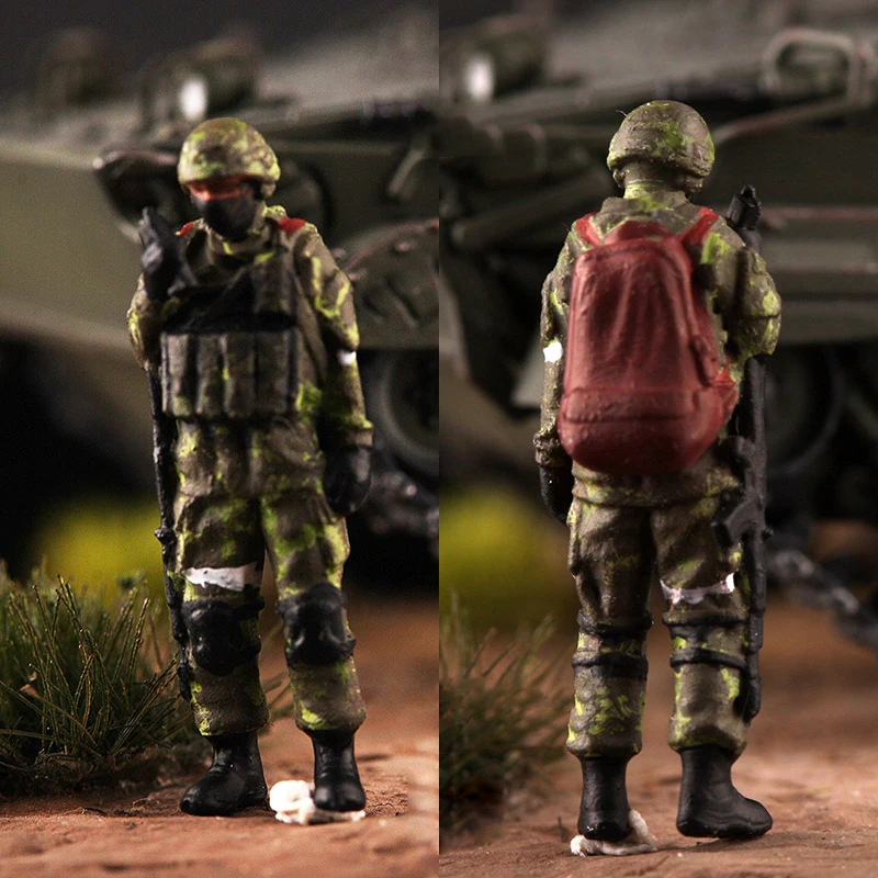 

1/72 Scale Model Russian Army Red Schoolbag Commander 1pcs Soldier Action Figure Toys DIY Scene Accessory Dolls Collection Gifts