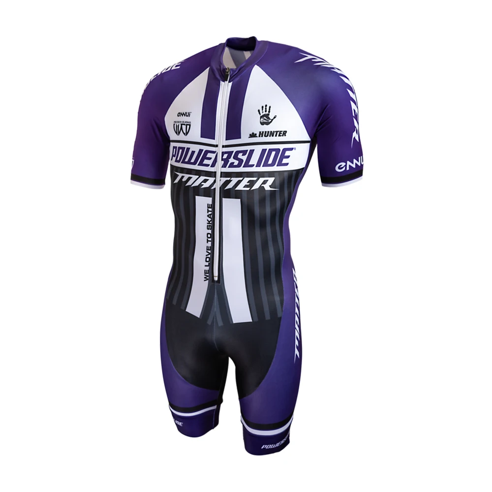 Skating jumpsuit Men's Jumpsuit Short Sleeve Inline Roller Skating Speed Skinsuit Ciclismo Ice Skating Race Roller Clothing
