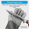 Cut Resistant Gloves Stainless Steel Metal Mesh Chainmail Gloves 2