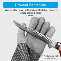 Cut Resistant Gloves Stainless Steel Metal Mesh Chainmail Gloves 2