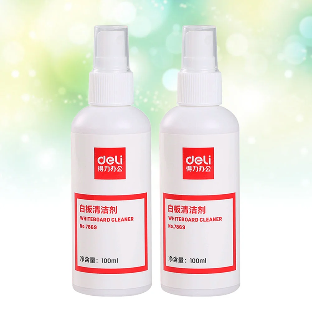2pcs Whiteboard Cleaner Spray Eraser Water 100ml Per Bottle Whiteboard Clean Water Spray whiteboard clean spray 6