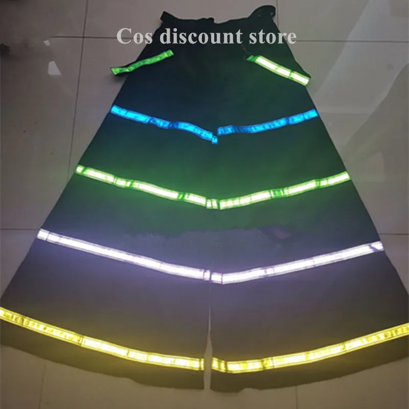 

Fashion Ghost Dance Pants Four-color Luminous Death Pants Bell-bottoms Straight-leg Pants Women Men Reflective Dance Trousers