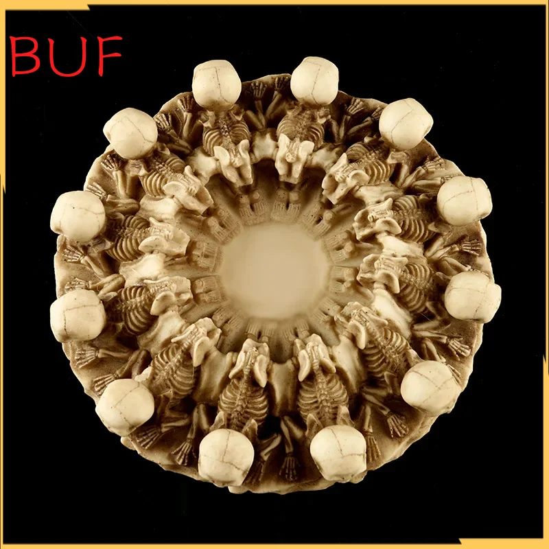 

Creative Resin Ashtray Unique Skull Shape Smoking Accessories Home Desk Decorations Skull Crafts Ornaments Ash Tray Gift