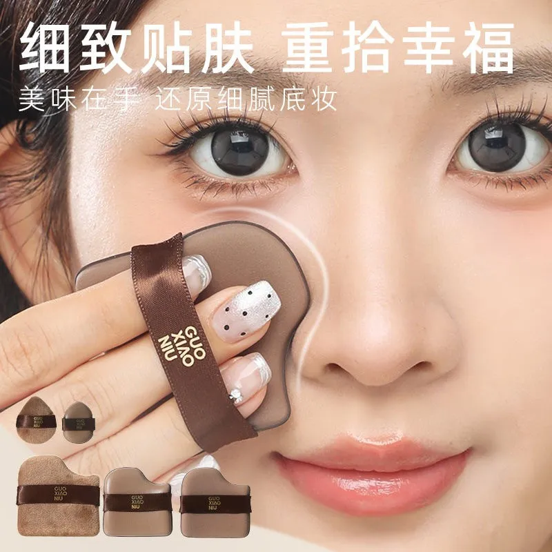 Guoxiaoniu 6PCS Makeup Blender Puff Air Cushion Foundation Sponge Loose Powder Puffs Cosmetic Applicator Tool Wholesale 4