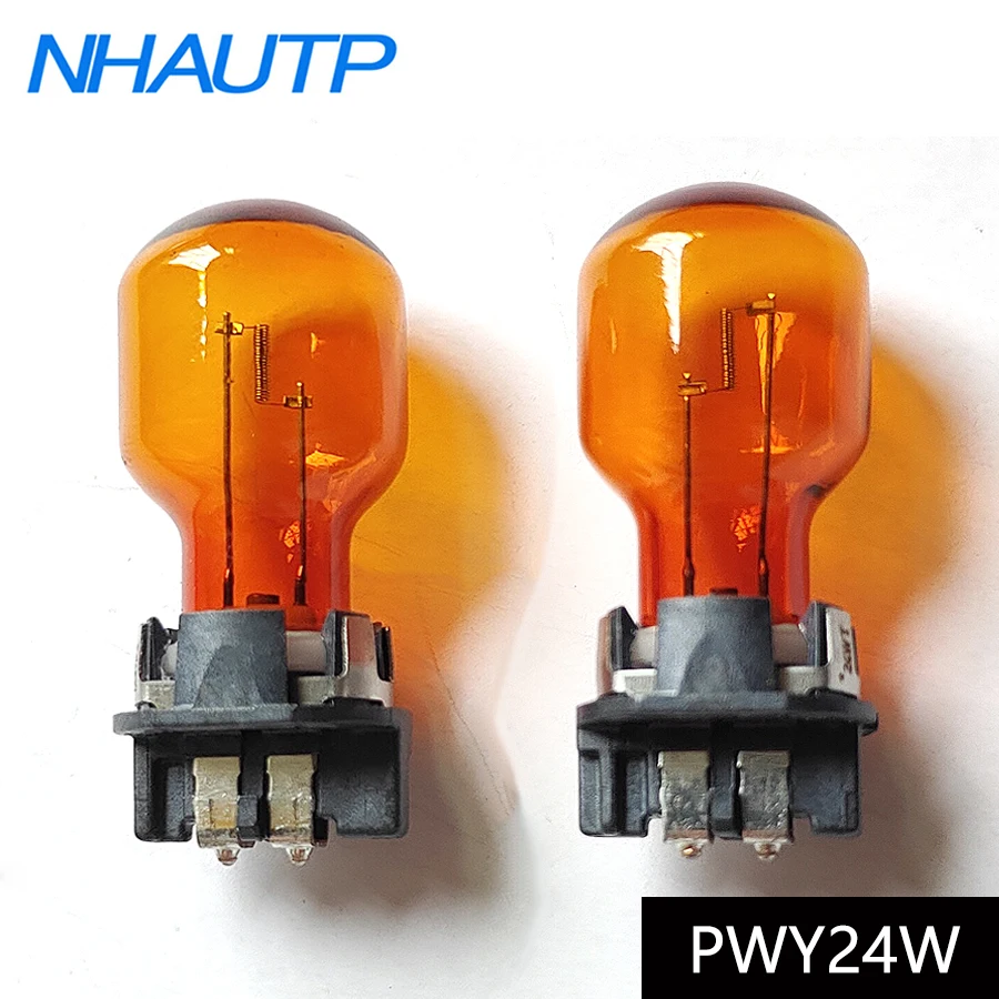 2 шт., галогенные лампы PWY24W для Audi A3 A4 A5 Q3 VW MK7 Golf CC BMW F30 3