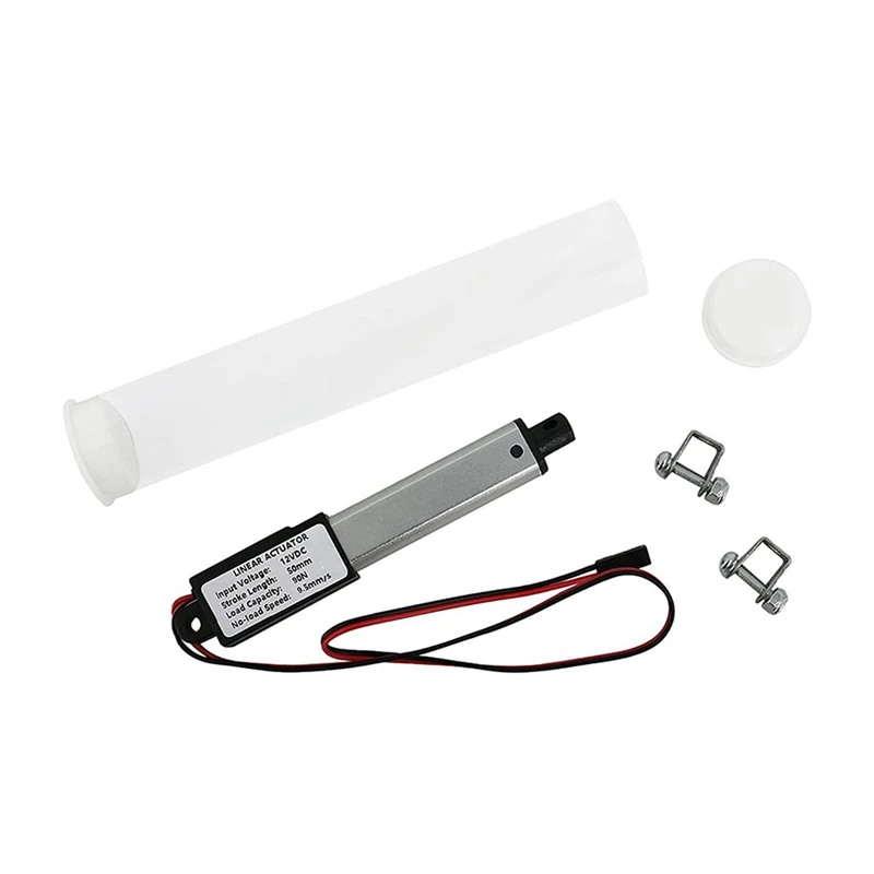 

3X Micro-Linear Actuator, 2 Inch Stroke, 90N/20.3Lb,Speed 9.5Mm/S Electric Waterproof Actuator Motor Linear Actuator 12V