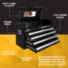 Tools Portable Metal Tool Chest Box with Drawers - 26" Tool Chest Cabinet Ball Bearing Slide Drawers Locking Storage Gar 4