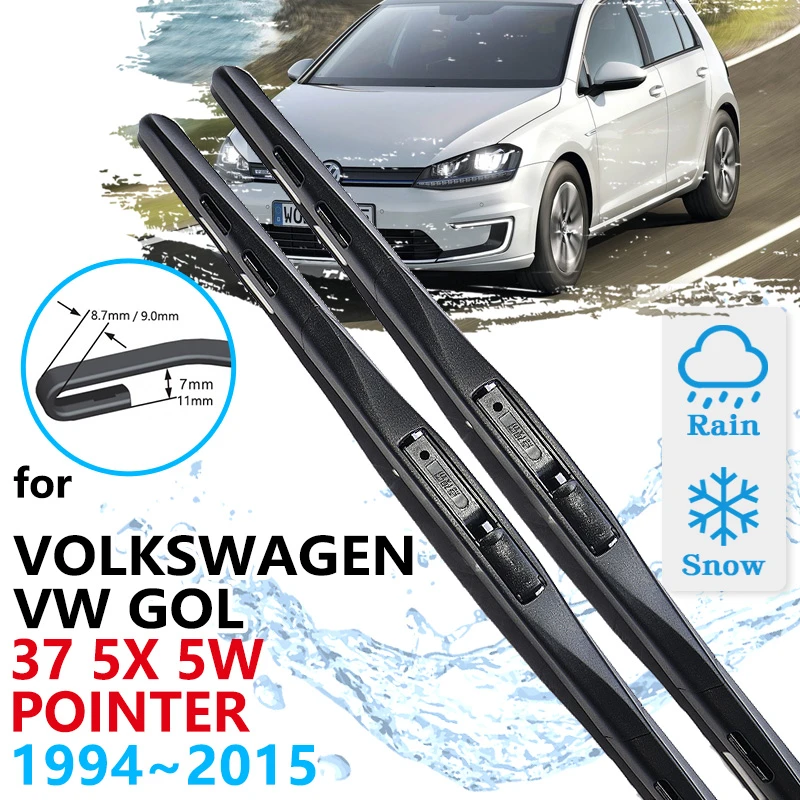 Escobillas de limpiaparabrisas delanteras para coche Volkswagen VW Gol 37 5X 5W ~ Pointer limpieza de parabrisas accesorios 2010| | - AliExpress