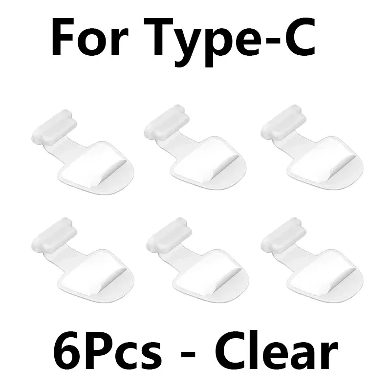 6pcs-For TypeC-Clear