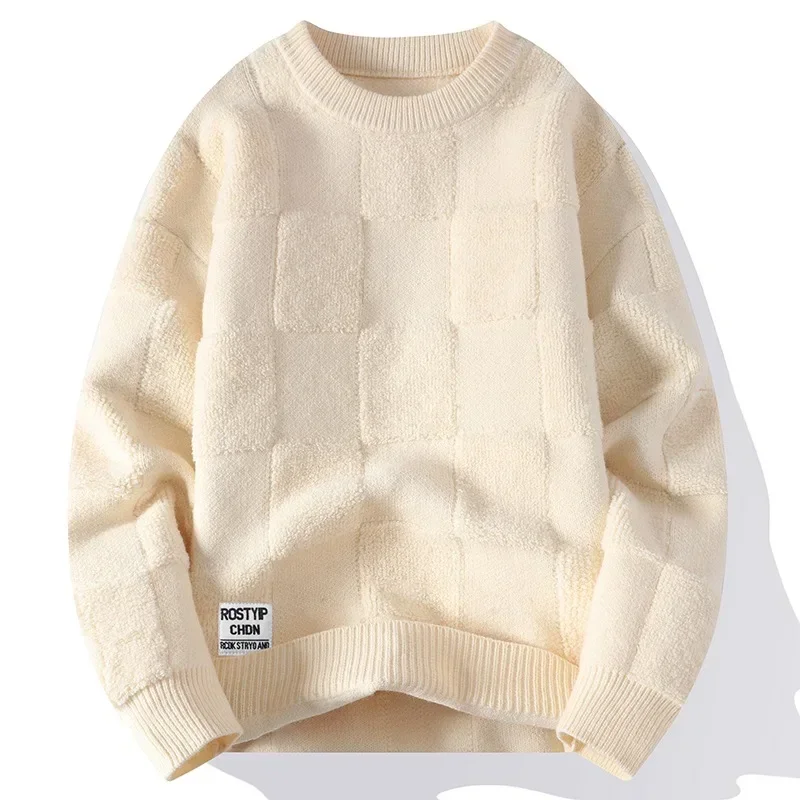 Sweater Men Fashion Knitted Hip Hop Streetwear Dinosaur Cartoon Pullover  Casual O-Neck Women Vintage Sweaters