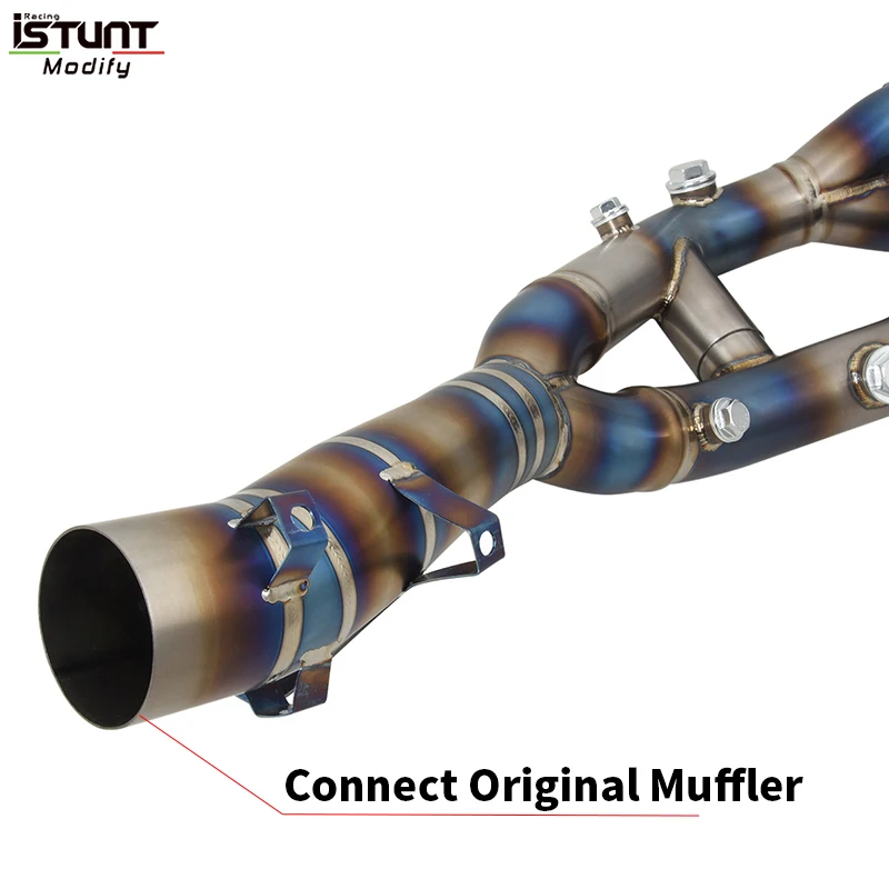 For BMW S1000XR S1000 XR 2020 2021 2022 2023 Motorcycle Exhaust Full Systems Escape Moto Modify Titanium Alloy Front Link Pipe - Image 5