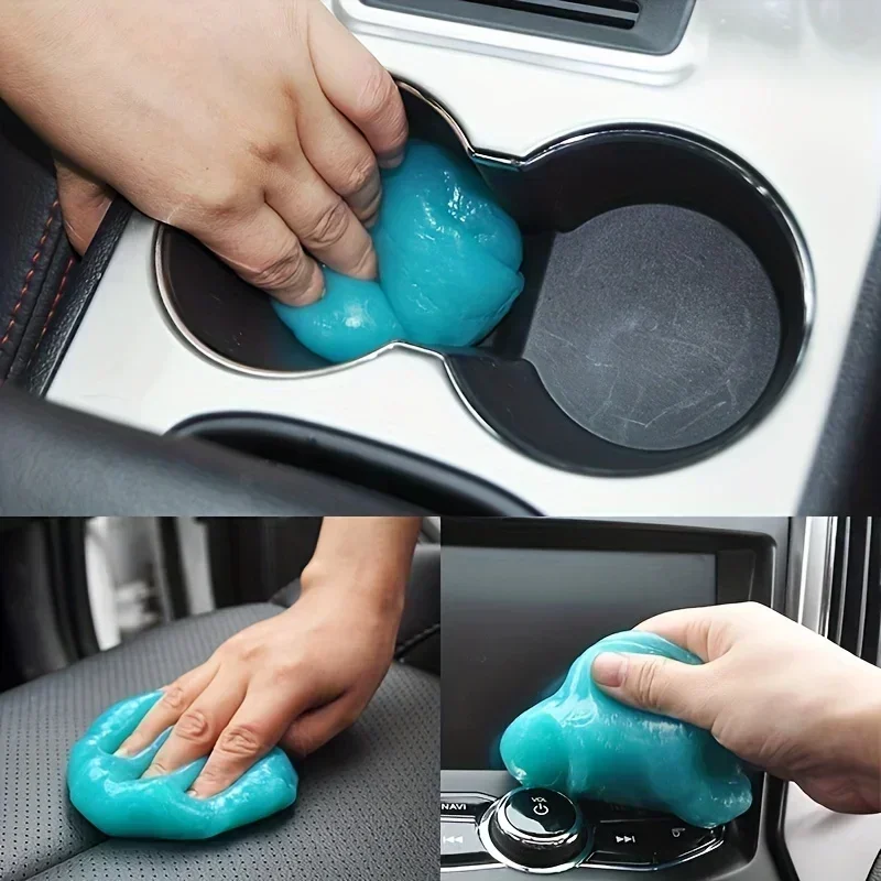 Car Cleaning Gel 2pcs Reusable Magic Air Outlet Dust Cleaner