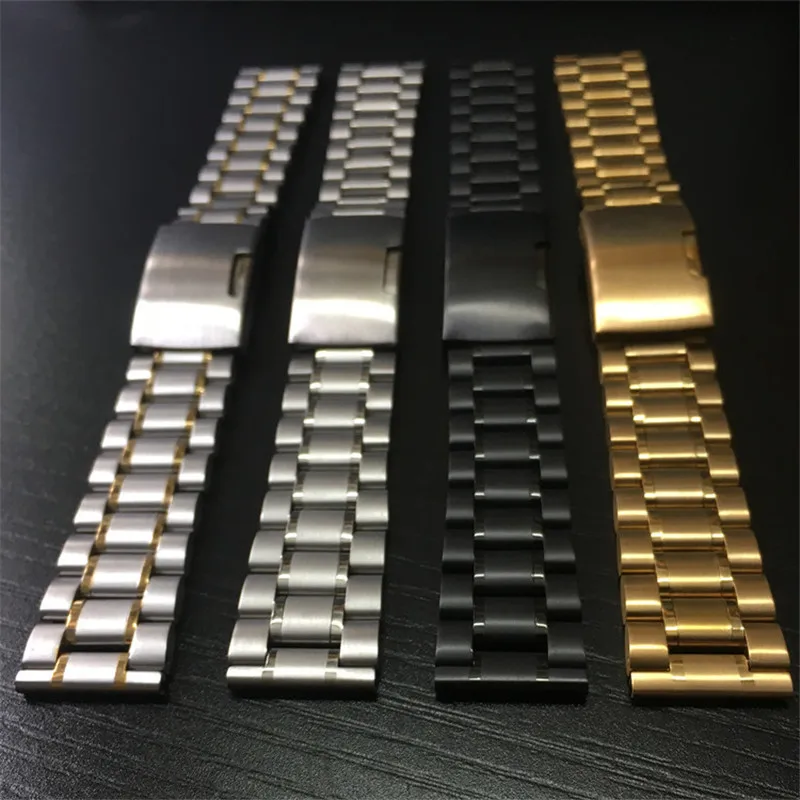 

14 16 18mm 19mm 20mm 21mm 22mm 24mm 26mm Watchband Stainless Steel Bracelet Wrist Strpas For Seiko Huawei gt2 Smart Watch Band