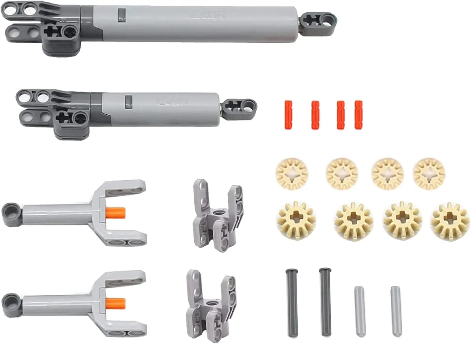 117PCS Gear and Axle Set for Technic Parts Compatible with Mainstream Technic Parts, DIY Gears Assortment Pack for
