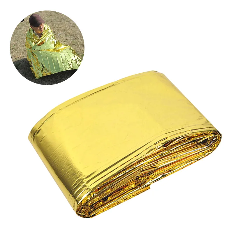 1~10PCS 160*210cm Outdoor Emergency Survival Blanket Waterproof Foil Thermal Space Lifesaving Sliver