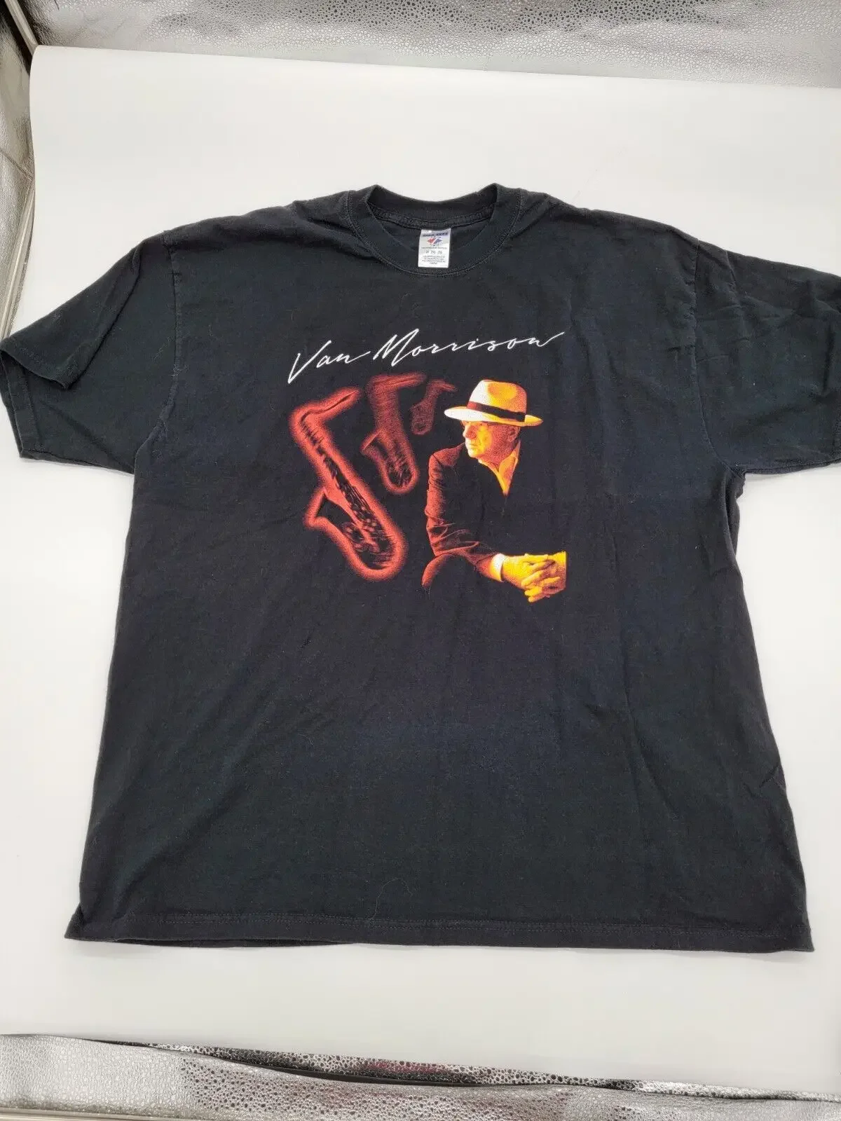 

Мужская черная футболка Van Morrison 2007 NYC Tour - Rock Band, размер 2XL
