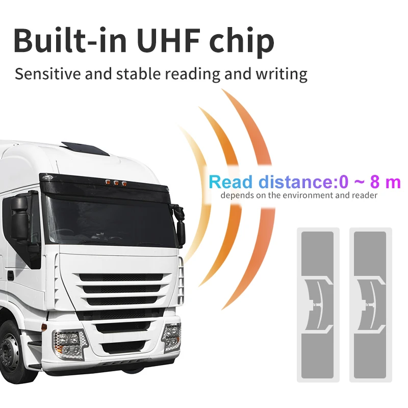 10pcs Sample 97*27mm Vehicle Identification Label on Windscreen Passive Windshield Anti-tear UHF RFID Tag