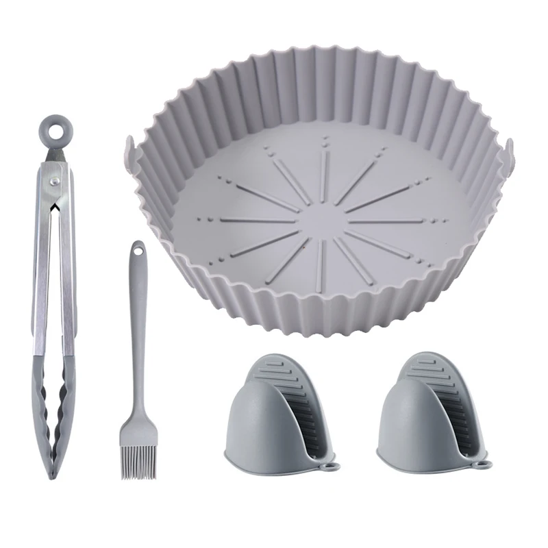 Air fryer liners air fryer accessories air fryer silicone tray air fryer mold Silicone Air Fryer Liner Round 20cm/17cm/14cm compatible with COSORI 5qt /Ninja AF080 Mini/Instant Vortex 5.7qt
