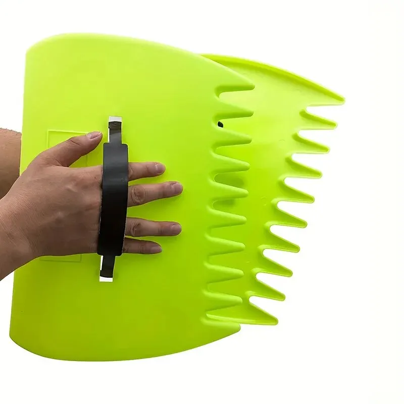 1 Pair Portable Rubbish Collect Leaf Scoop With Claws Hand Rakes Garden Tool Trimming Grabber Grass Cleaning Pick Up Yard Lawn garbage grabber