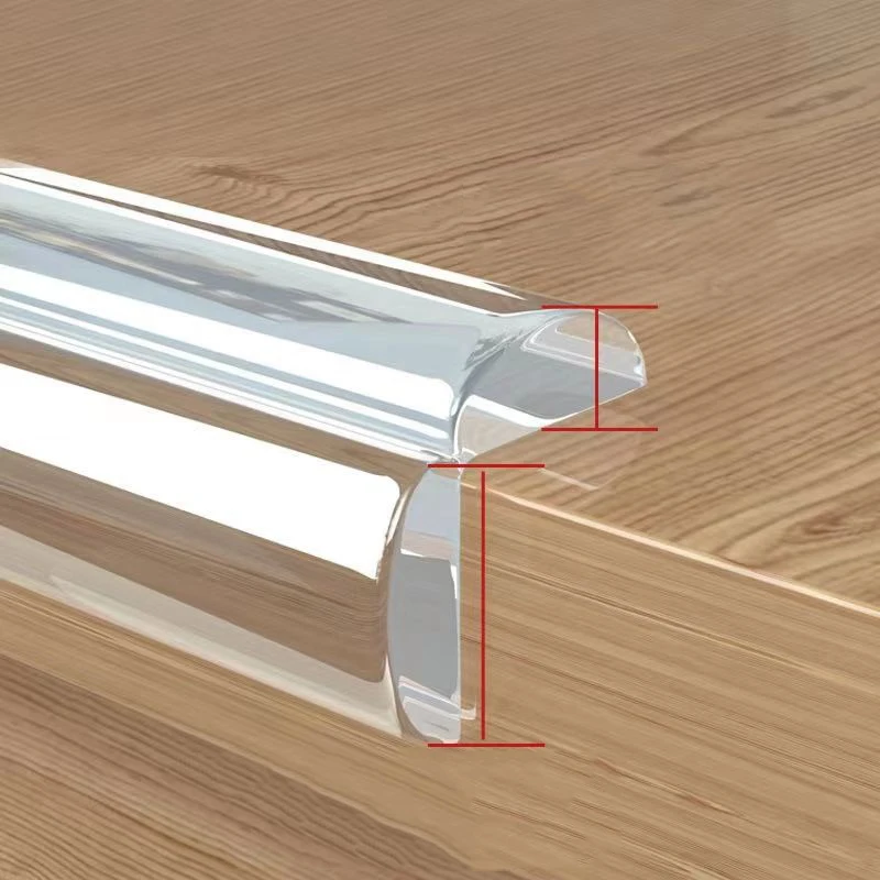 Silicone Table Corner Protector Table Corner Protector Table Edge Protector Furniture Anti Collision Strip 1 Pcs 1M Edge Corner Guards Safety Self-Adhesive Soft Transparent Silicone Protector Table Cover Children Anticollision Guards
