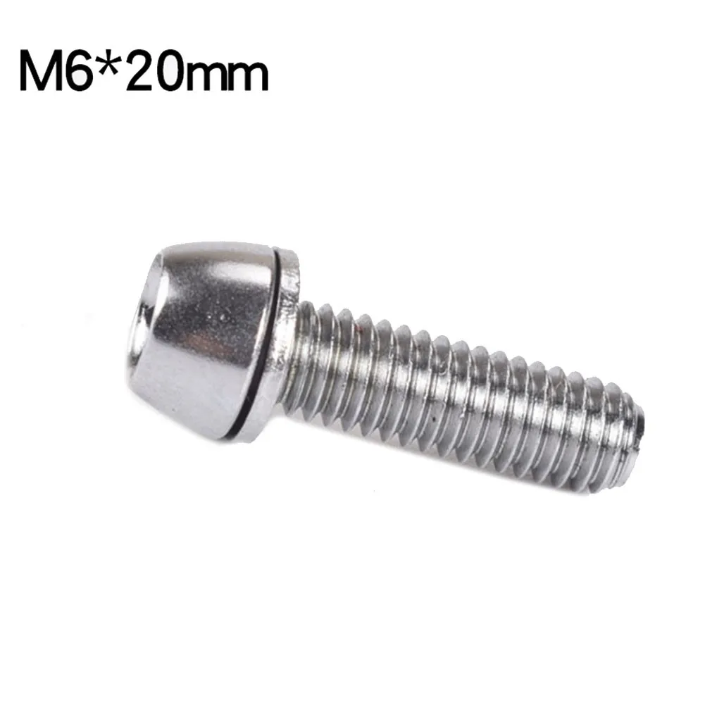 6 teile/satz Fahrrad Lenker Schrauben M5 M6 Hochpräzise Edelstahl MTB Fahrrad Griff Bar Vorbau Riser Schraube In Schrauben – Detail 8
