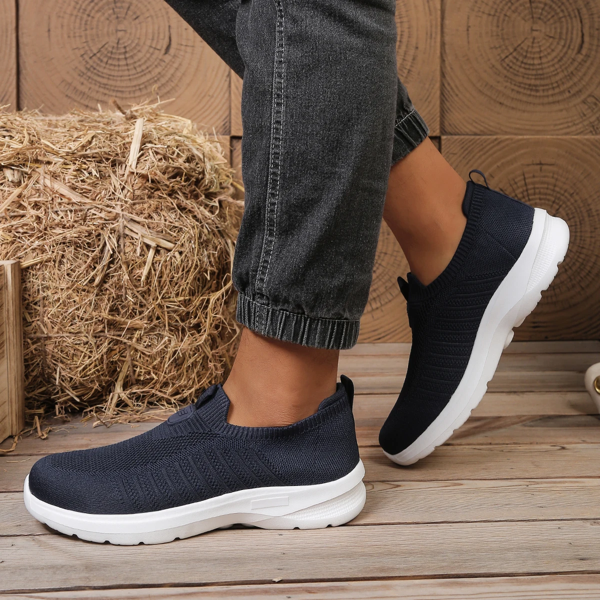 Solid Color EVA Casual Shoe Lightweight Comfortable Single Sole Non-Tiring Footwear For Everyday Use Men's Shoes_voghion.com