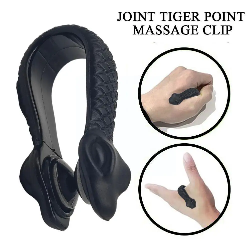 Finger Joint Tiger Point Massage Clip Acupressure Clip Hand Meridian Massager for Headache Migraine Relief Stress Anxiety C S8J9 headache relief acupressure hand pressure point clip stress alleviation kidney care point clip