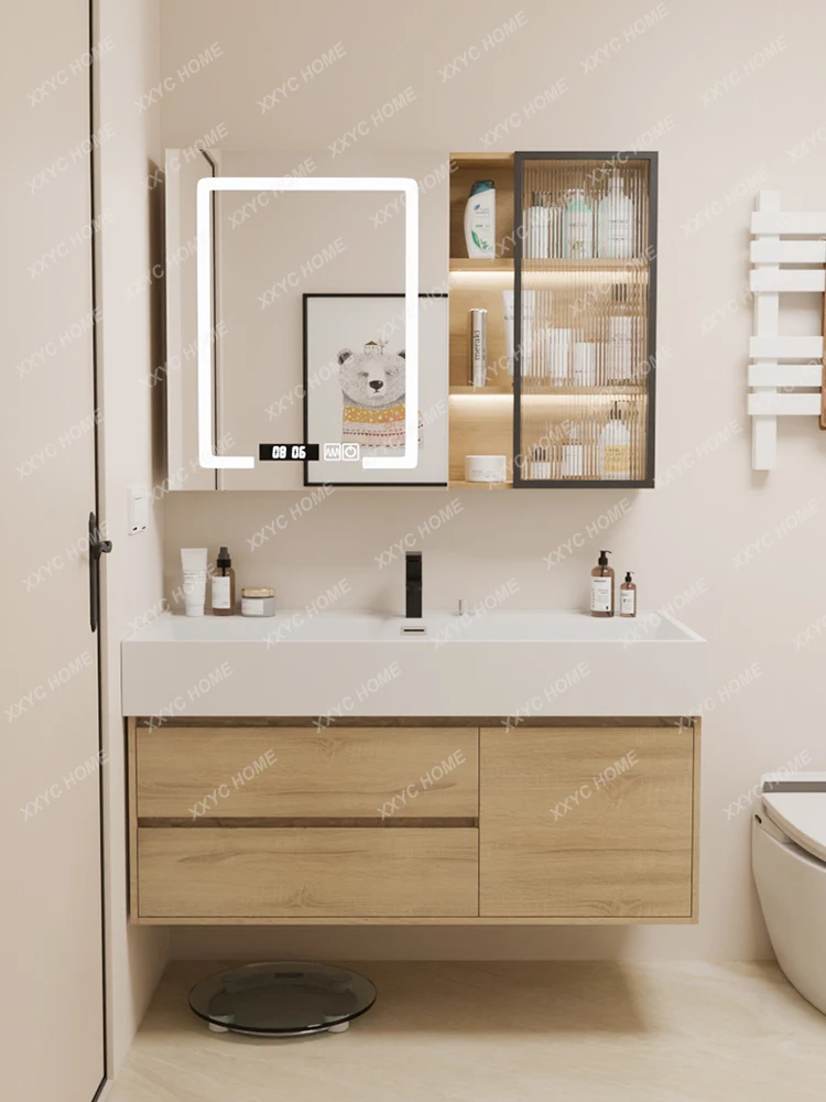 

Bathroom Cabinet Combination Bathroom Table Sink Nano Rock