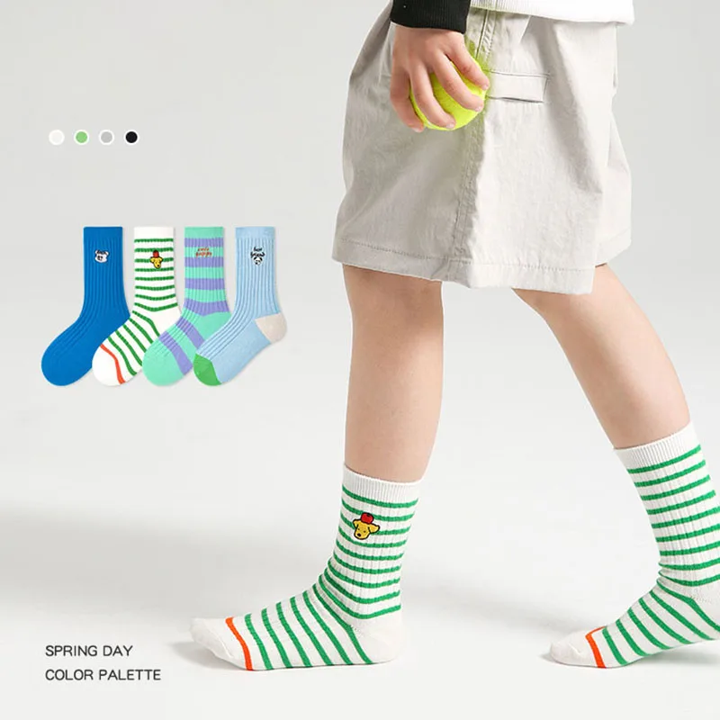 Cotton Cartoon Socks for Kids Boys Girls
