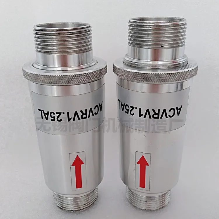Aluminum alloy/plastic pressure relief valve RV 01 RV 02 pressure
