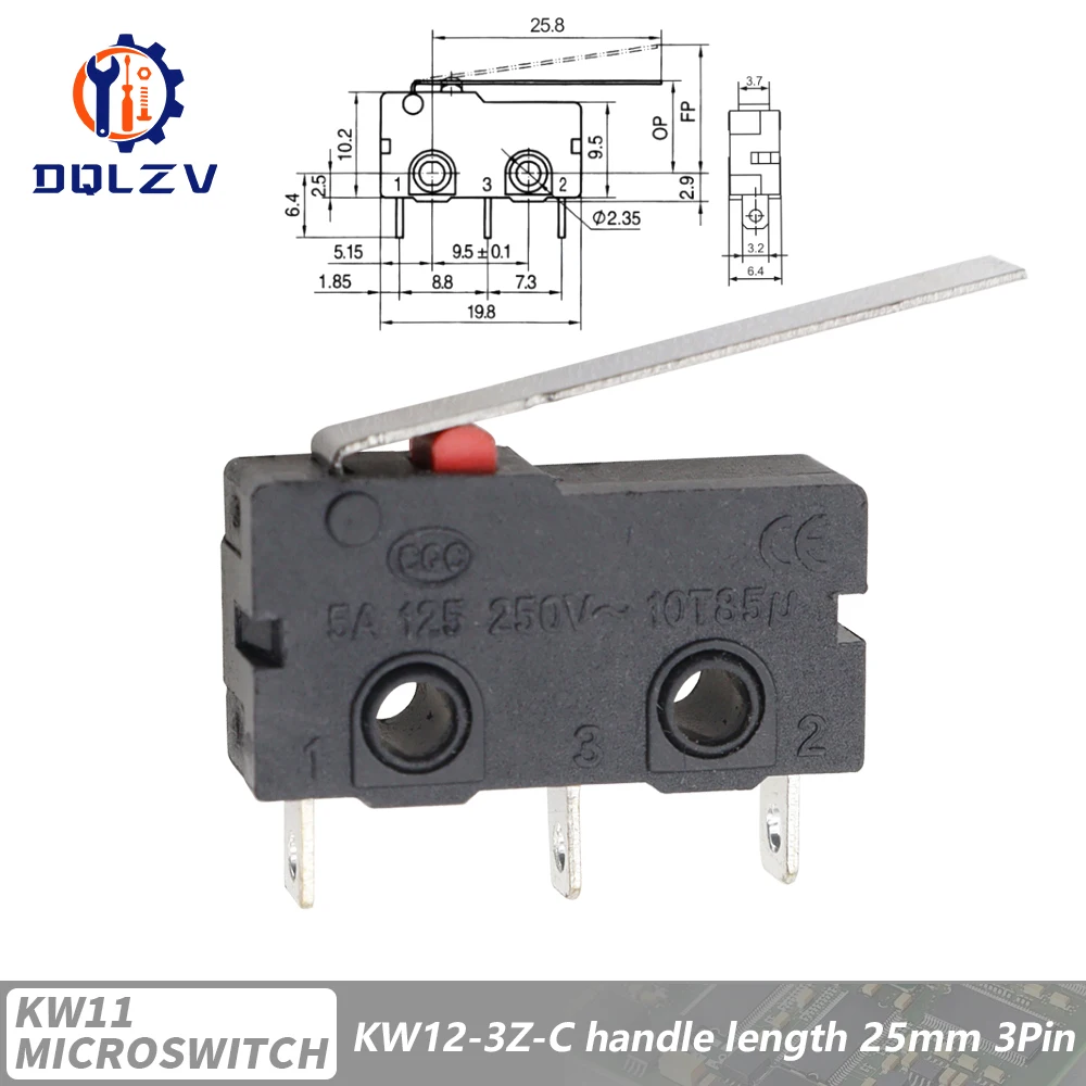 Durable Travel Limit Micro Switch with Handle & Contact Button