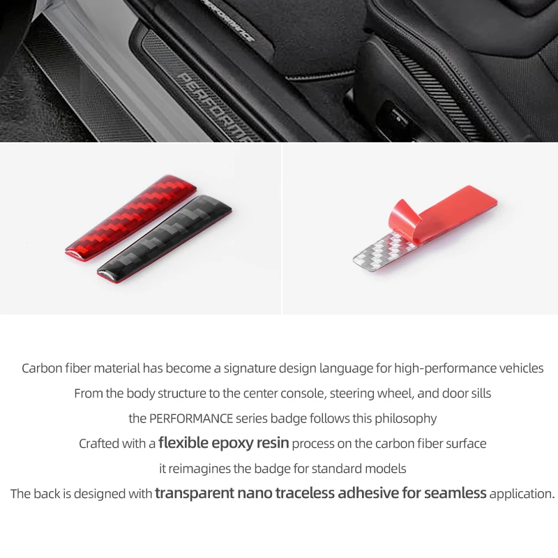 포드 머스탱 GT 2024 2025용 - 카본 파이버 센터 콘솔 기어 변속 노브 사이드 트림 스티커 자동차 내부 튜닝 액세서리