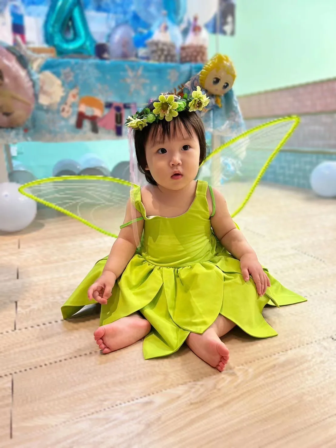 Tinker-bell フラペチーノベビー衣装 ハロウィン ハンドメイド Tinker-bell フラペチーノベビー衣装 ハロウィン ハンドメイド