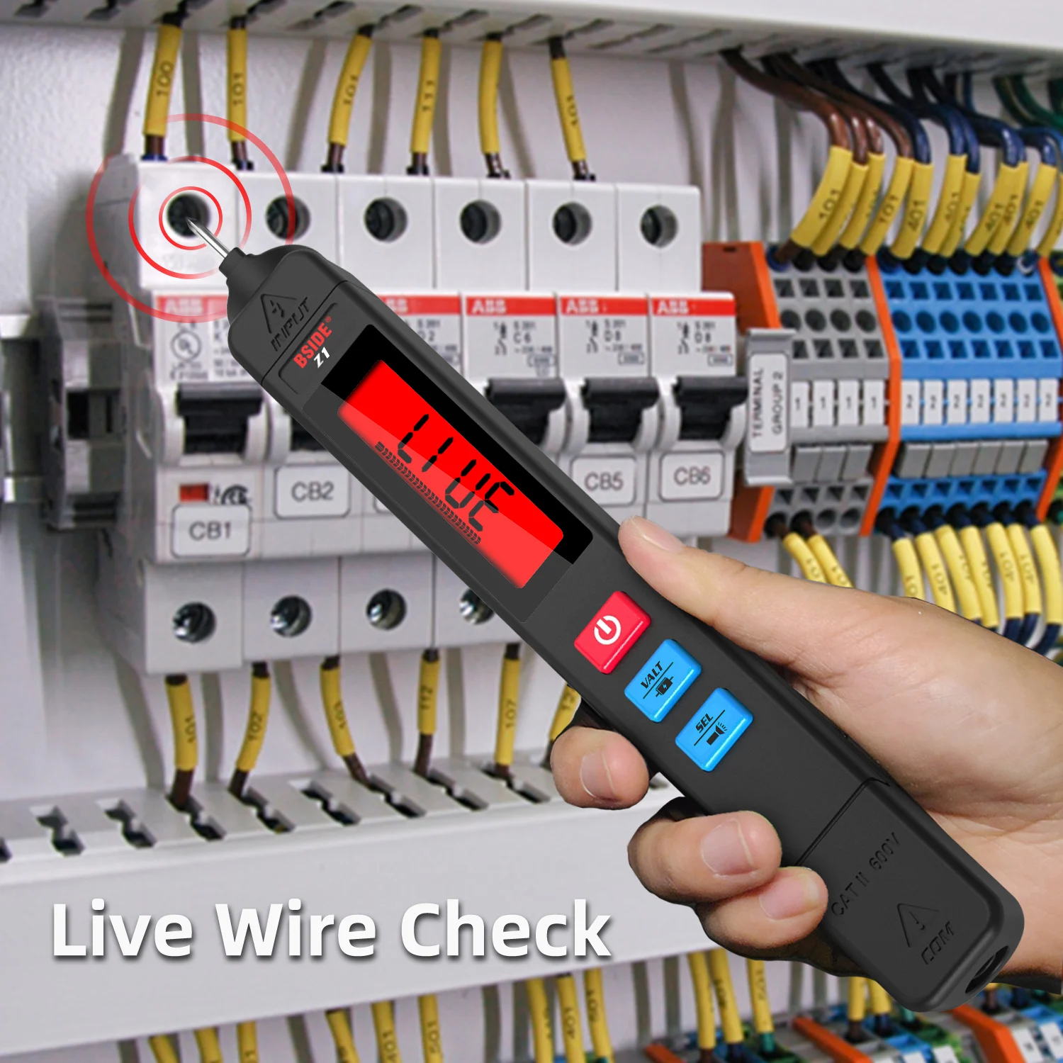 True RMS Digital Multimeter Auto Intelligent Sensor Pen Tester 6000 Counts Smart NonContact Voltage Meter BSIDE Z1 Z5