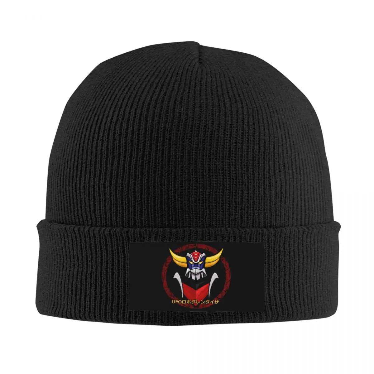 

Grendizer Ufo Robot Bonnet Hat Knit Hats Men Women Hip Hop Unisex Adult Goldrake Mecha Anime Winter Warm Skullies Beanies Caps